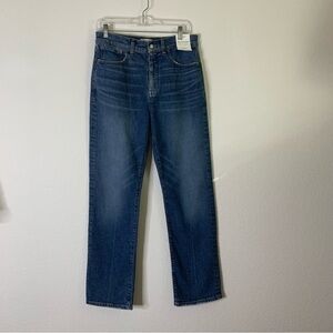 Madewell womens blue cotton 90s straight jeans 29 NWT